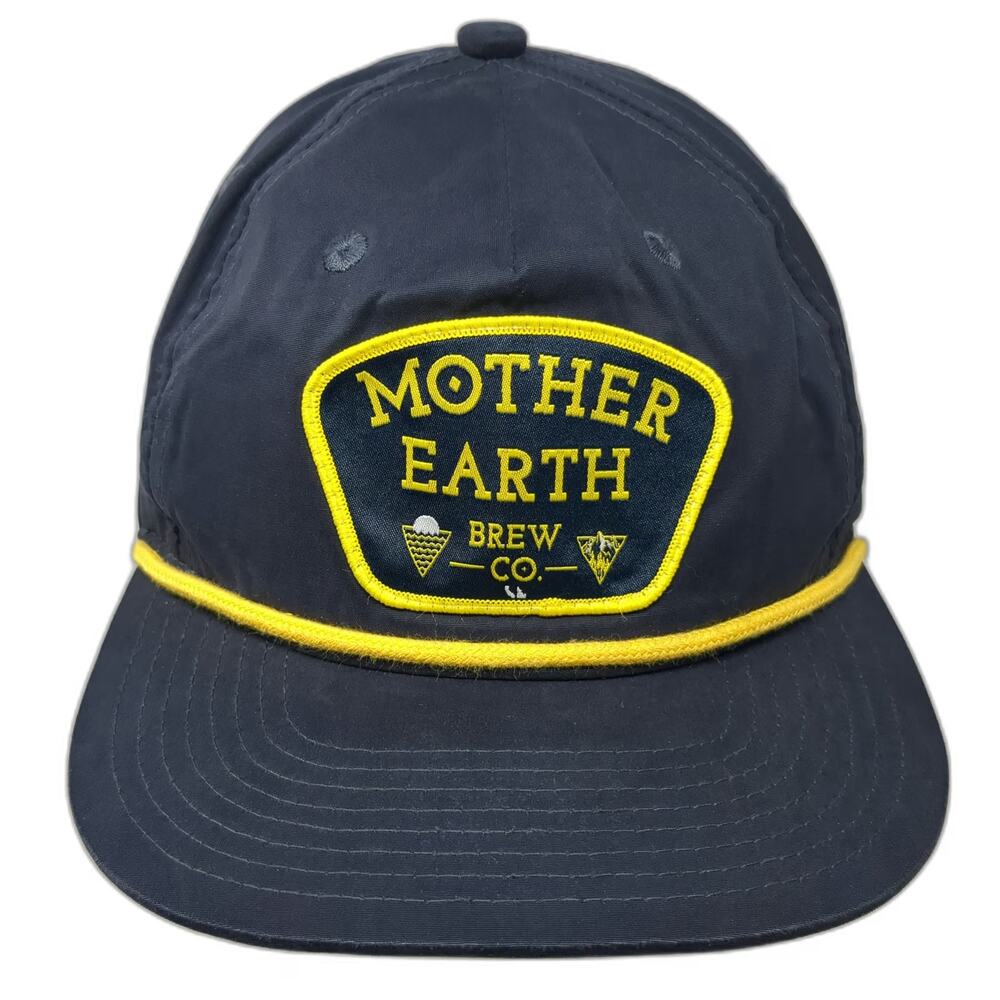 Decky 5 Panel Blue One Size Mother Earth Brew Co Brewery Rope Snapback hat